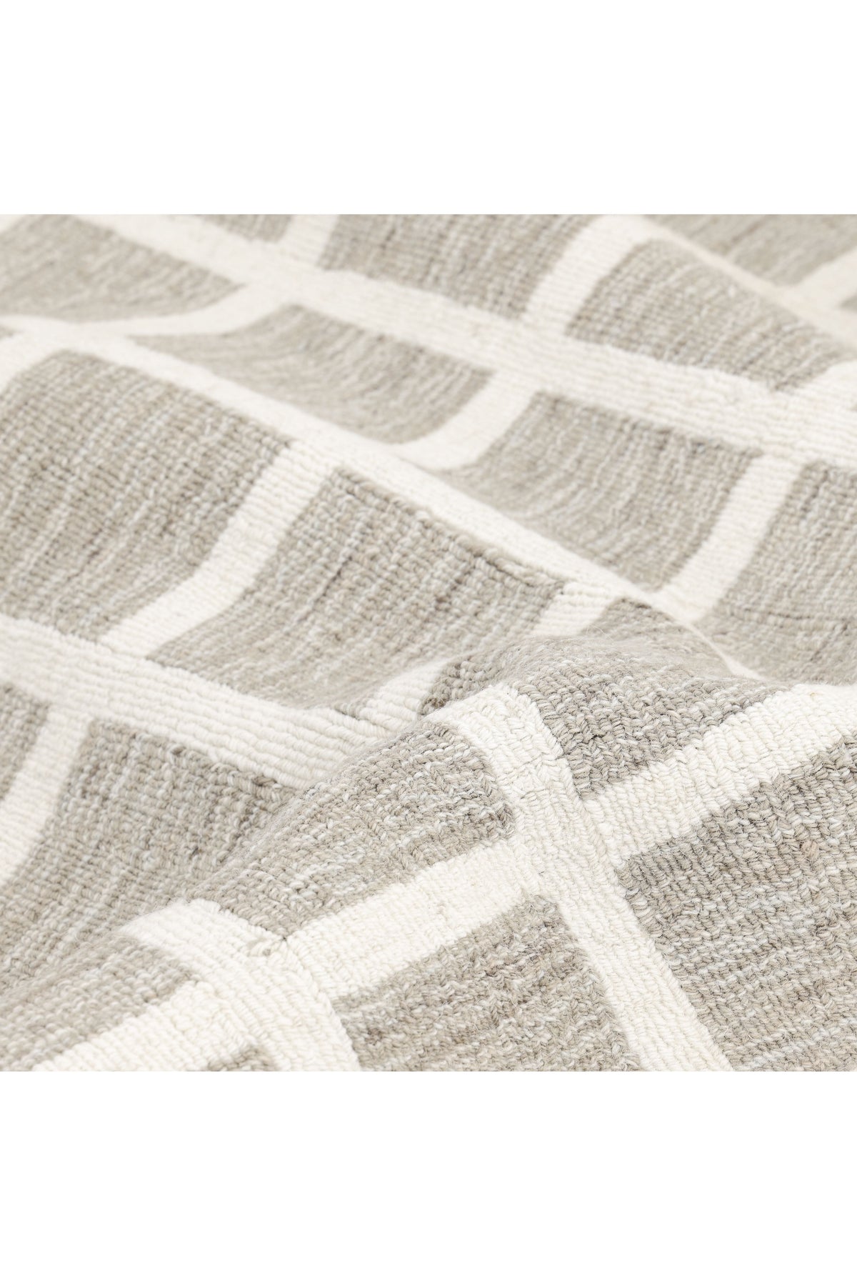 Rye Hand-Loomed Contemporary Geometric Brown Area Rug Brown
