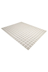 Rye Hand-Loomed Contemporary Geometric Brown Area Rug Brown