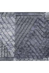 Erie Hand Knotted Contemporary Geometric Gray Area Rug Gray