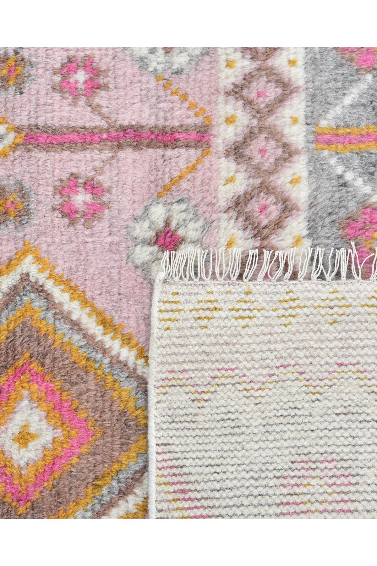 Hudson, Hand-Knotted Area Rug Pink