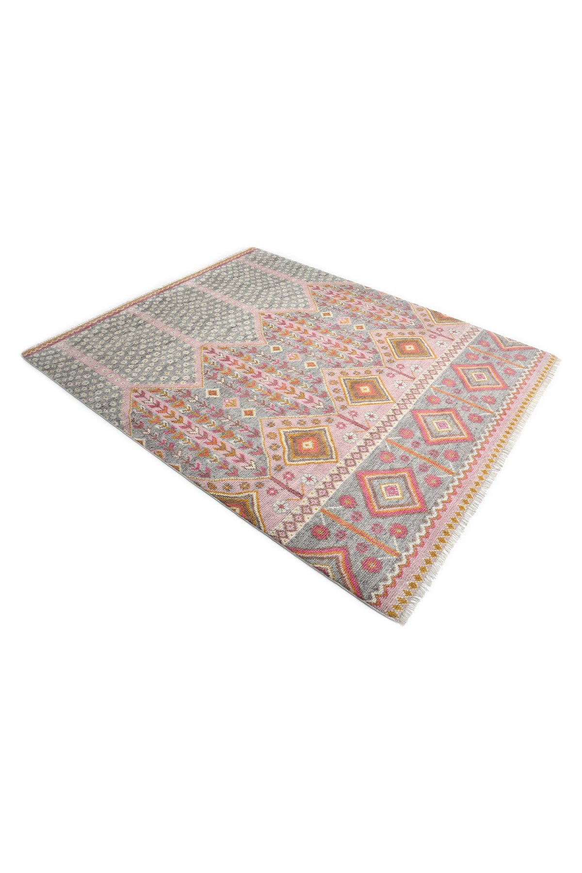 Hudson, Hand-Knotted Area Rug Pink