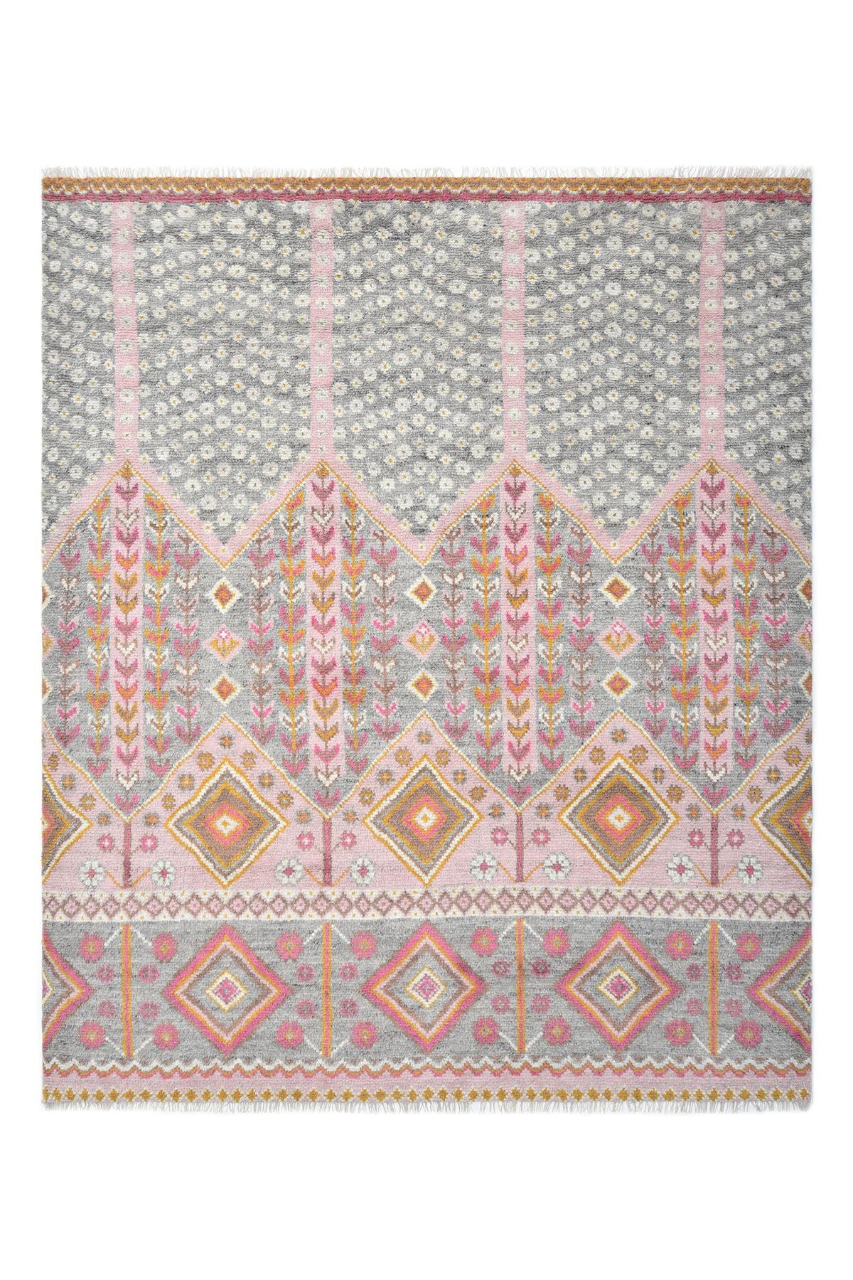 Hudson, Hand-Knotted Area Rug Pink