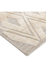 Fulton Hand-Loomed Bohemian Geometric Beige Area Rug Beige