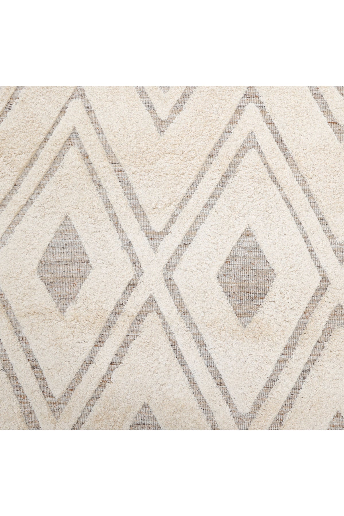 Fulton Hand-Loomed Bohemian Geometric Beige Area Rug Beige