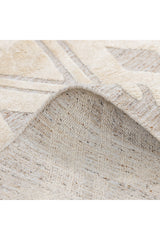 Fulton Hand-Loomed Bohemian Geometric Beige Area Rug Beige