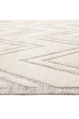 Fulton Hand-Loomed Bohemian Geometric Beige Area Rug Beige