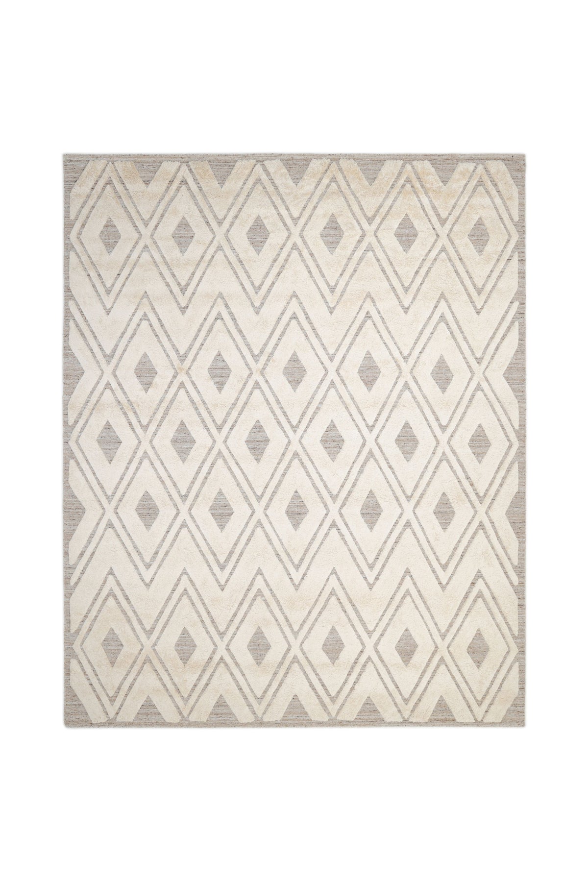 Fulton Hand-Loomed Bohemian Geometric Beige Area Rug Beige
