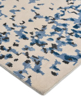 Monroe Hand Knotted Contemporary Abstract Beige Area Rug Beige