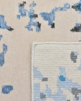 Monroe Hand Knotted Contemporary Abstract Beige Area Rug Beige