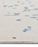 Monroe Hand Knotted Contemporary Abstract Beige Area Rug Beige