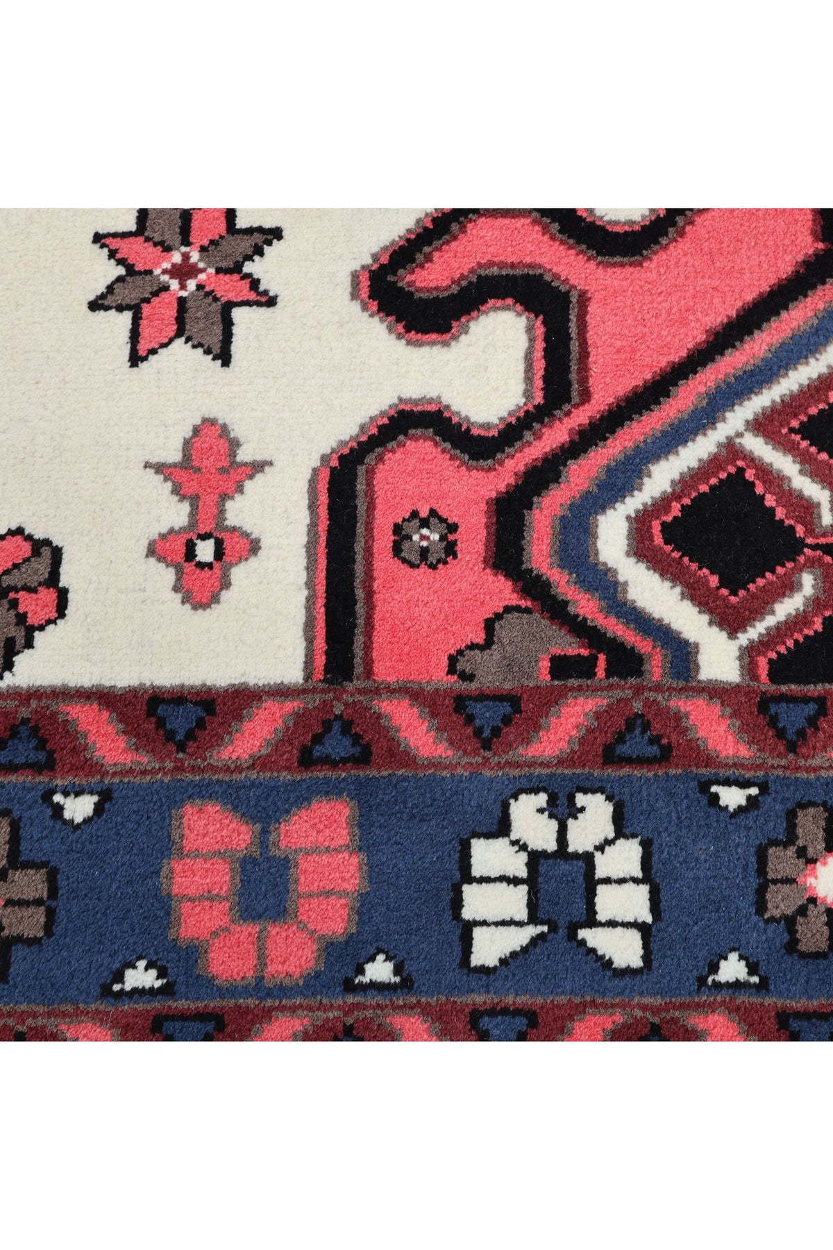 Gobi Hand Knotted Bohemian Southwestern Ivory Area Rug Ivory
