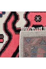 Gobi Hand Knotted Bohemian Southwestern Ivory Area Rug Ivory