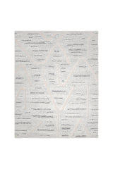 Chelsea Hand Knotted Contemporary Striped Light Gray Area Rug Light Gray