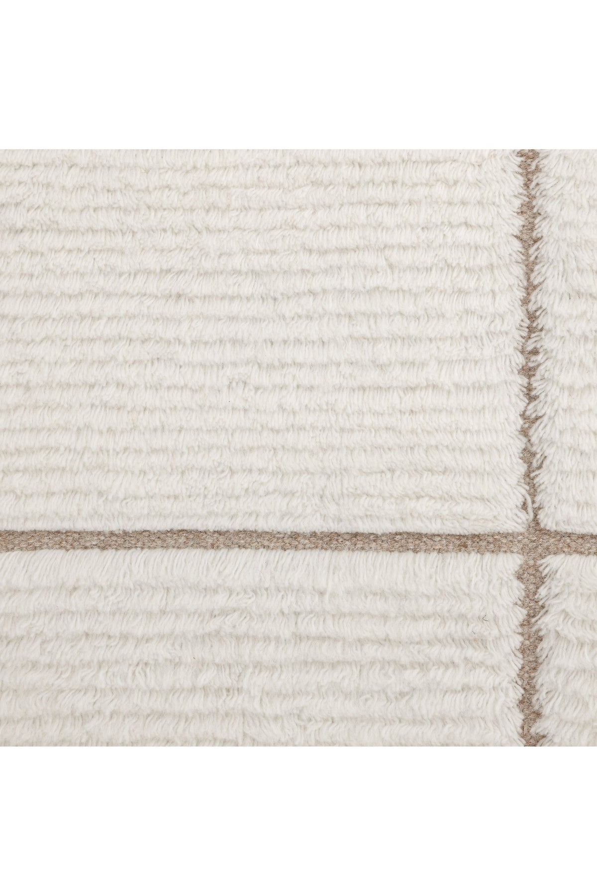 Norwich Hand Knotted Contemporary Solid Ivory Area Rug Ivory