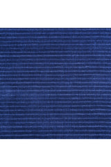 Cairo Hand-Loomed Contemporary Solid Blue Area Rug Blue