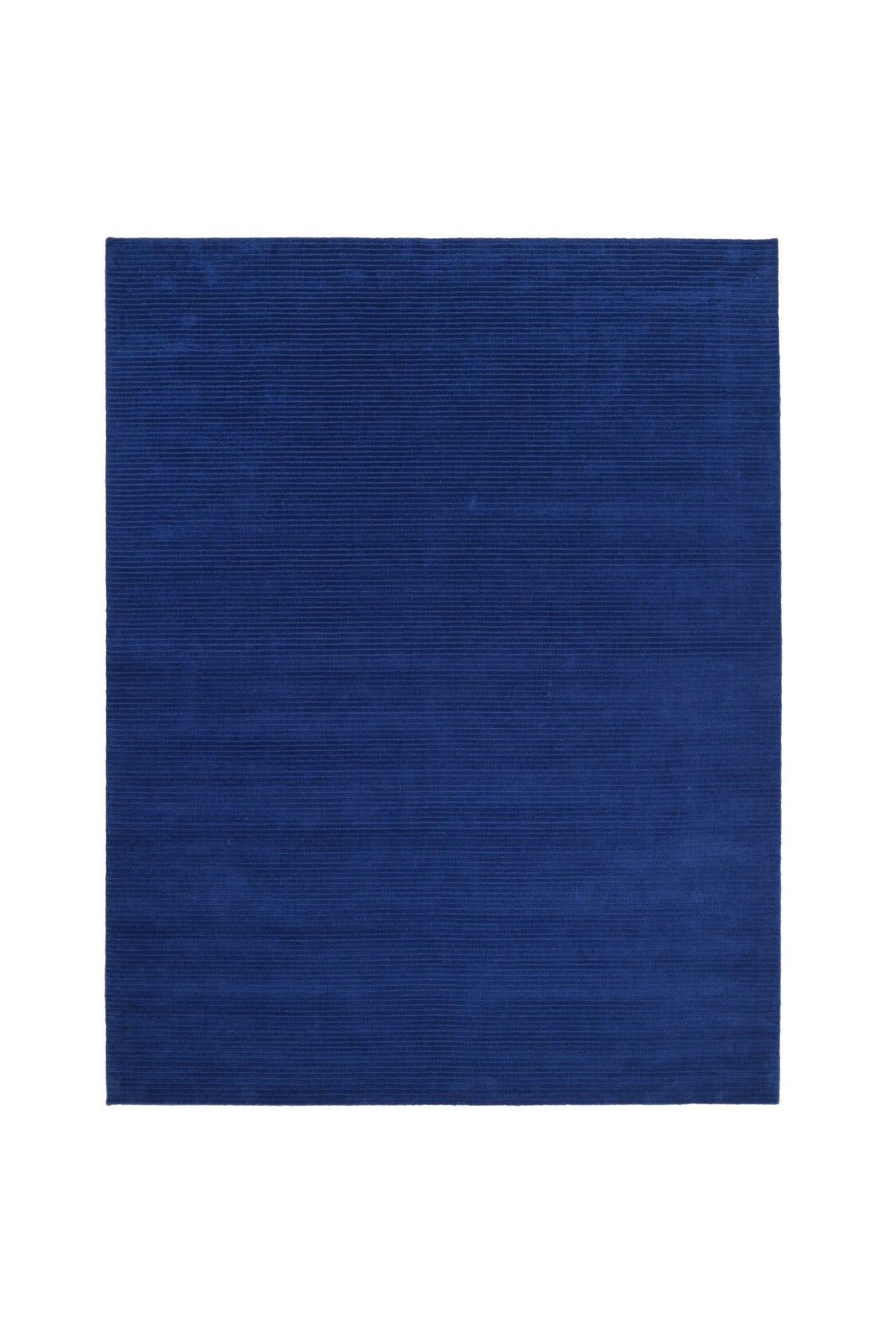 Cairo Hand-Loomed Contemporary Solid Blue Area Rug Blue