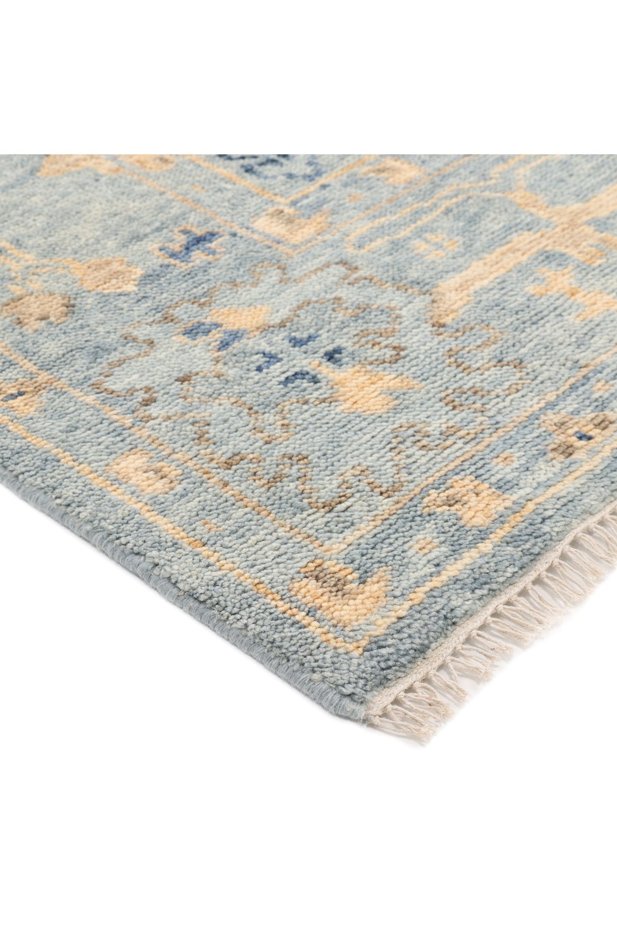 Lagos, Hand-Knotted Area Rug - 3' 0" X 5' 0" Light Gray
