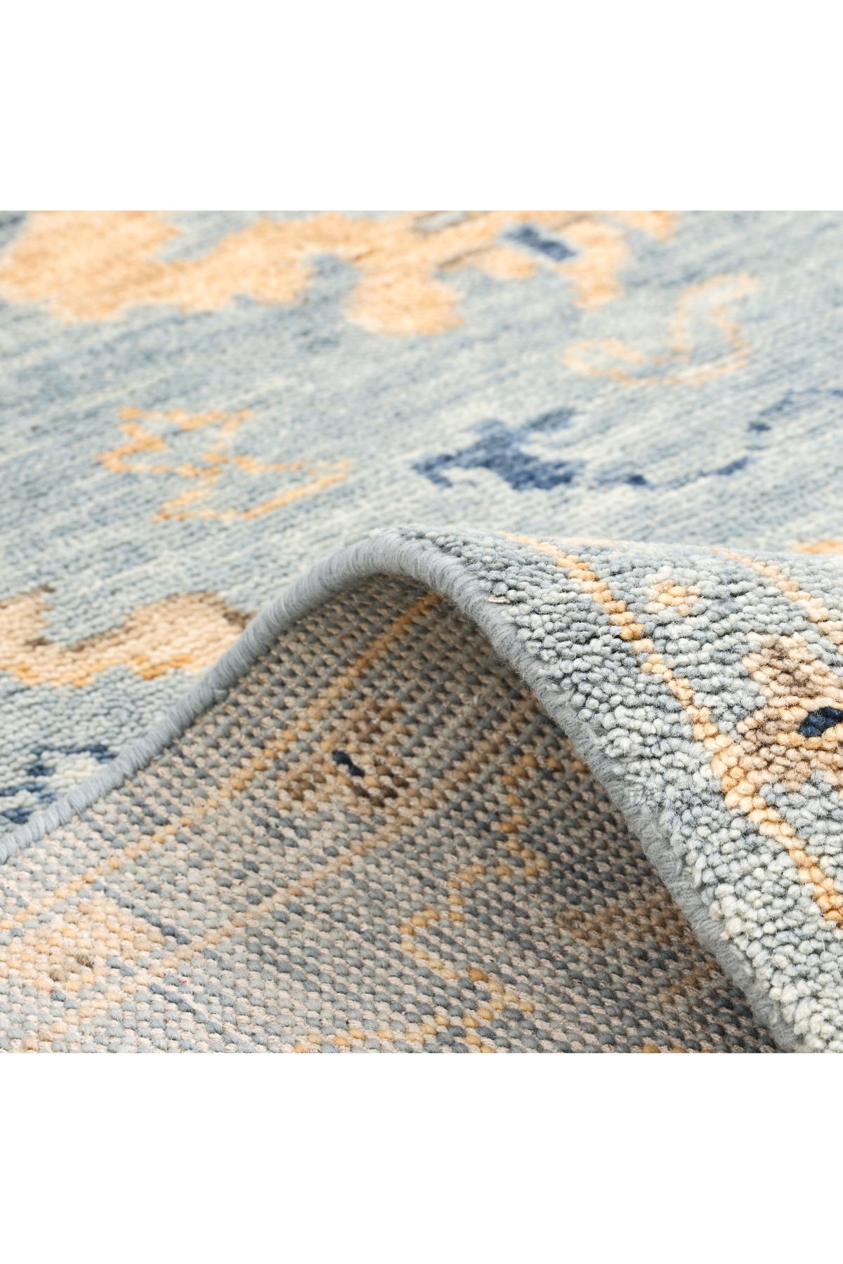 Lagos, Hand-Knotted Area Rug - 3' 0" X 5' 0" Light Gray