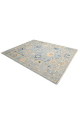 Lagos, Hand-Knotted Area Rug - 3' 0" X 5' 0" Light Gray