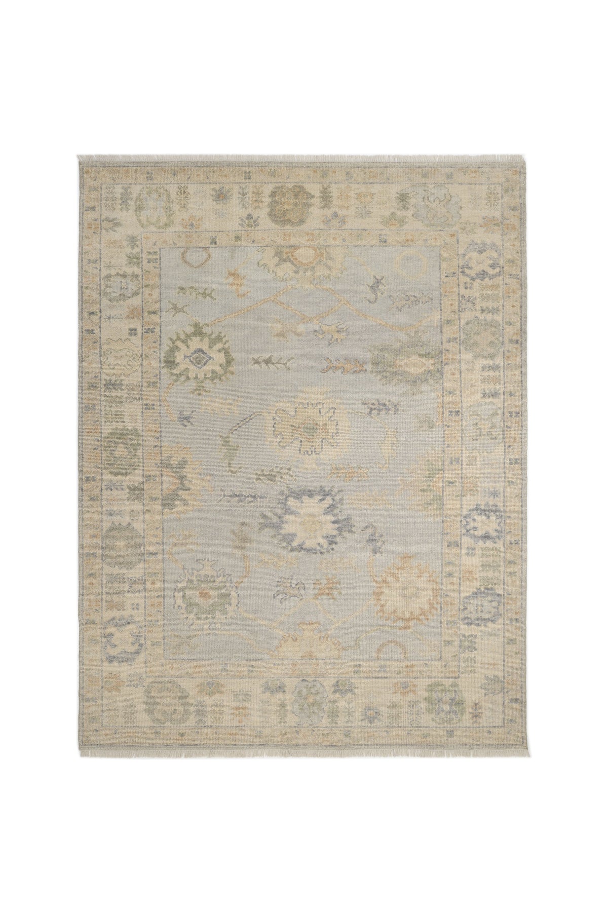 Edinburgh Wool Hand Knotted Traditional Area Rug Lavender