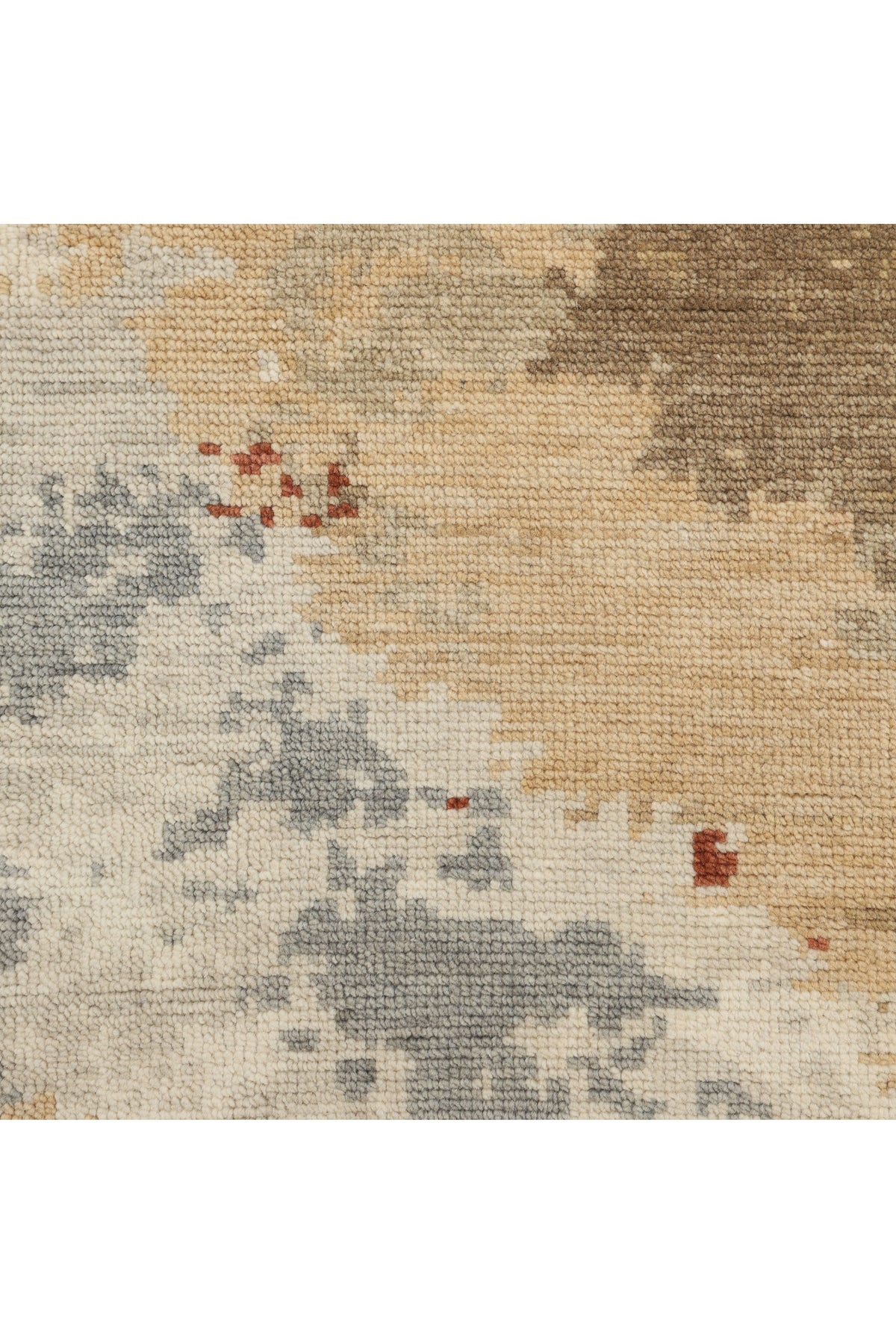 Glasgow Wool Hand Knotted Contemporary Area Rug Multi