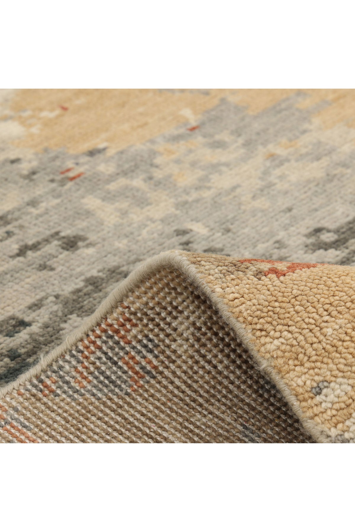 Glasgow Wool Hand Knotted Contemporary Area Rug Multi