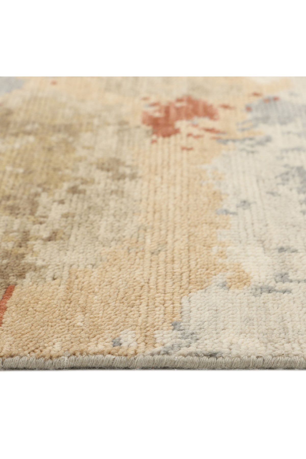 Glasgow Wool Hand Knotted Contemporary Area Rug Multi