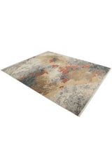 Glasgow Wool Hand Knotted Contemporary Area Rug Multi