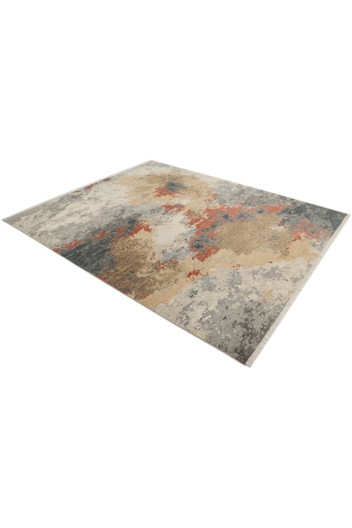 Glasgow Wool Hand Knotted Contemporary Area Rug Multi