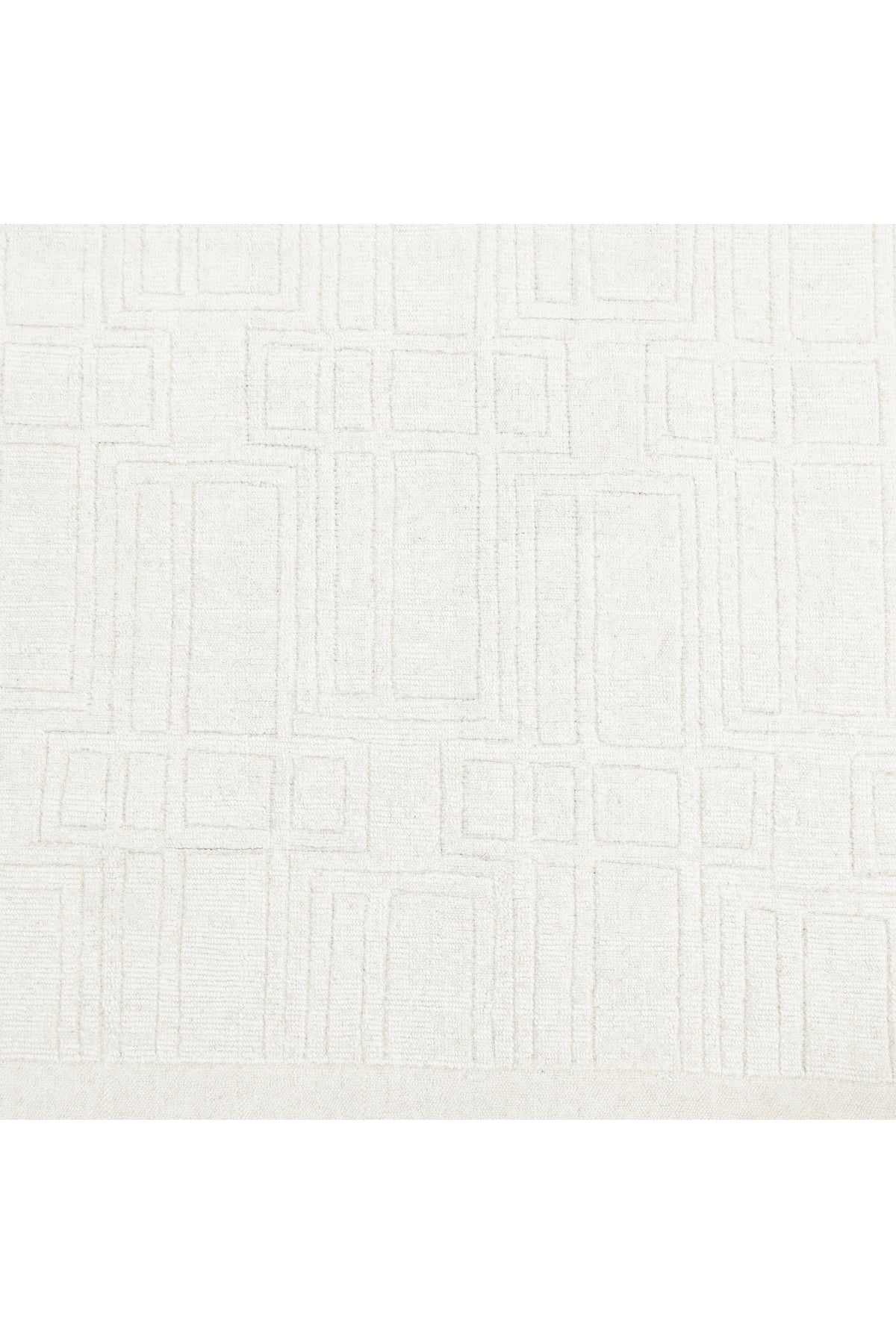 Sterling Wool Hand -loomed Contemporary Area Rug Ivory