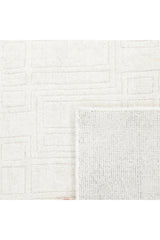 Sterling Wool Hand -loomed Contemporary Area Rug Ivory