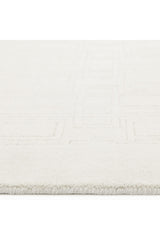Sterling Wool Hand -loomed Contemporary Area Rug Ivory