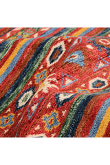 Renfrew, Handmade Area Rug - 3' 0'' X 5' 0'' Red