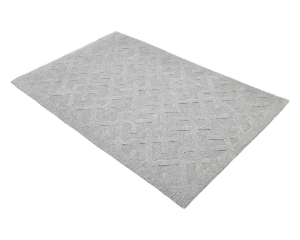 Arlo (indoor/outdoor) Hand-Loomed Contemporary Solid Light Gray Area Rug Light Gray