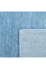 Simi Wool Hand -loomed Bohemian Area Rug Blue