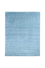 Simi Wool Hand -loomed Bohemian Area Rug Blue