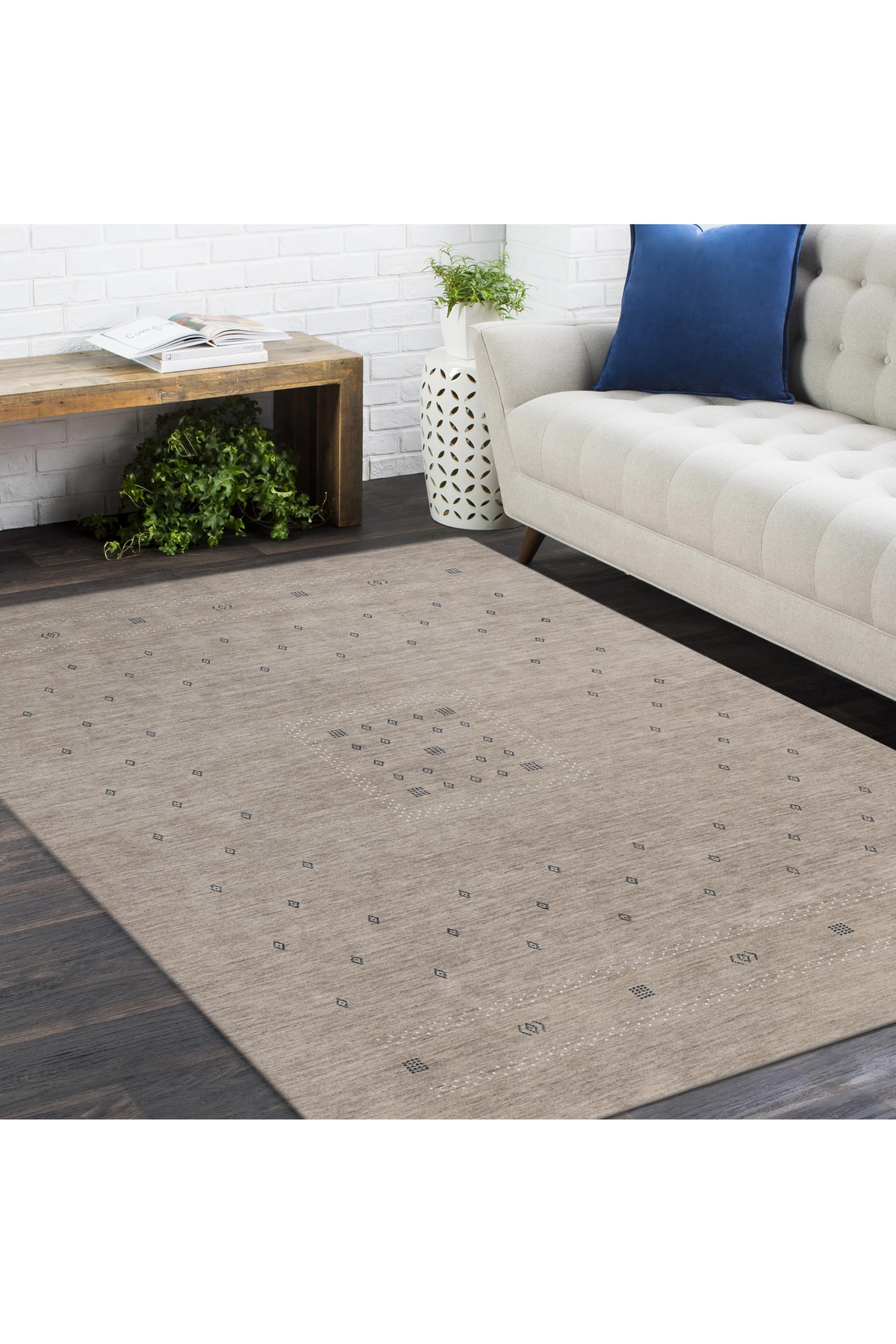 Simi, Handmade Area Rug - 3' 0'' X 5' 0'' Brown