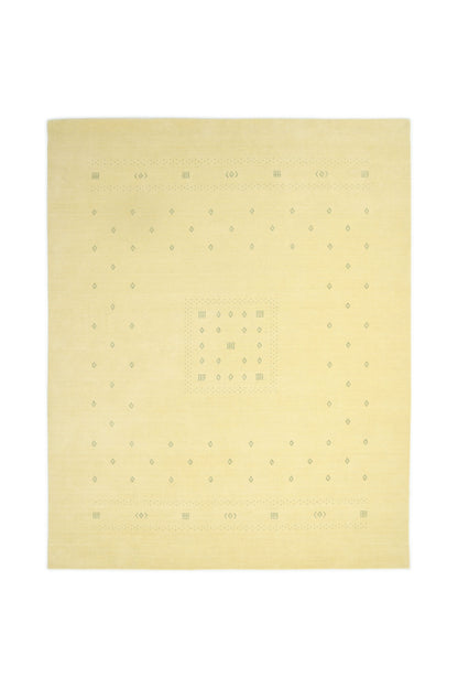 Simi, Wool Handmade Yellow Area Rug Yellow