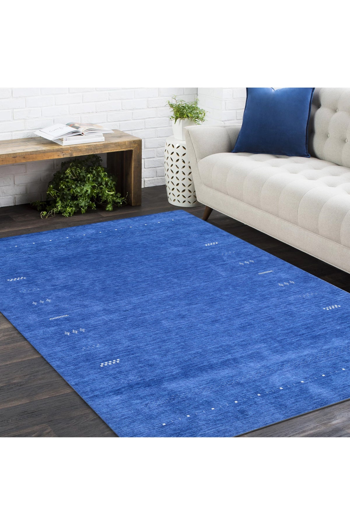 Hartford, Handmade Area Rug - 3' 0" X 5' 0" Navy