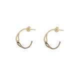 The Twisted Heart Hoop | Gold