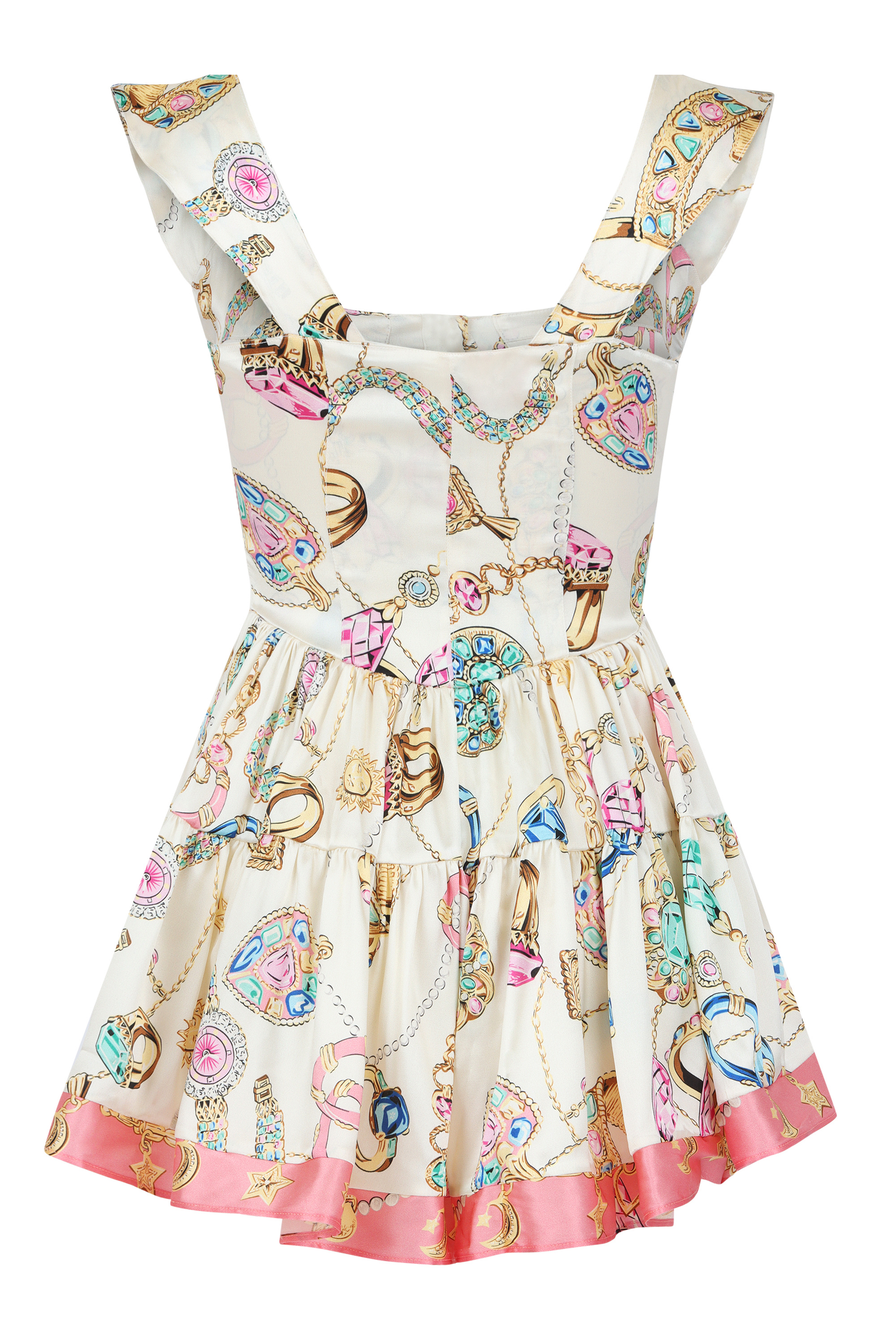 The Iconic Vintage Jewelry Scarf Print Elisabeth Romper