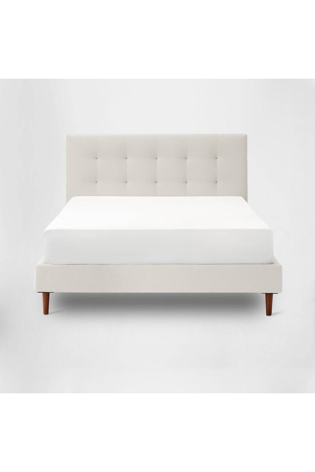 Bed Frame With Headboard (grid Tufted)