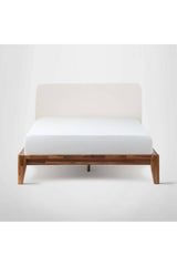Wooden Bed Frame Upholstered