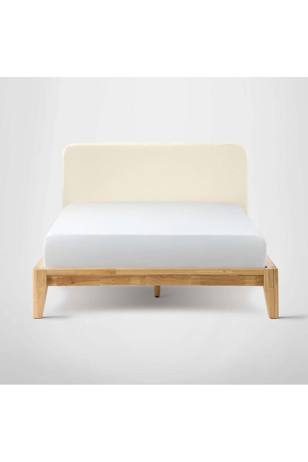 Wooden Bed Frame Upholstered