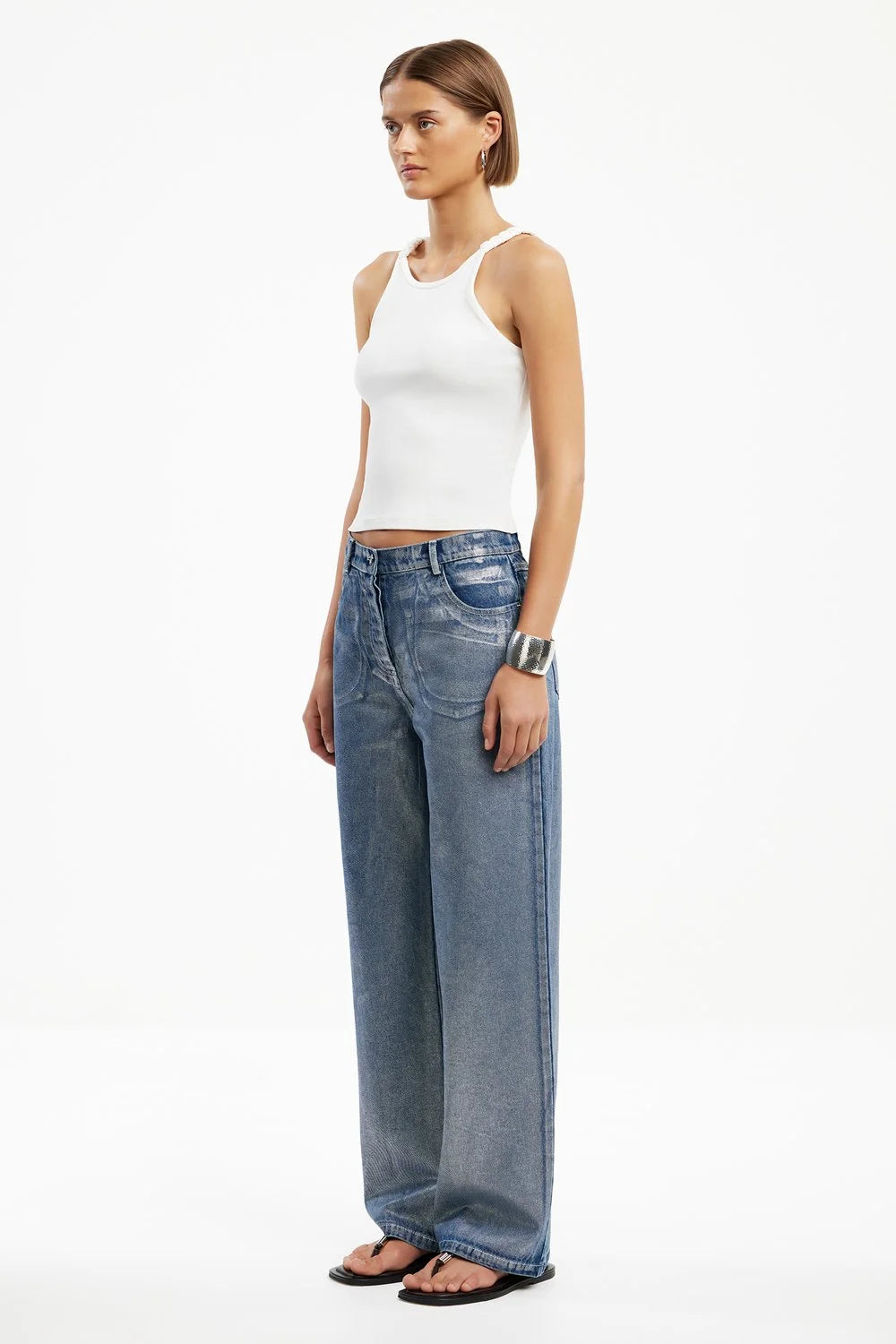 Significant Other Sabrina Metallic Jean