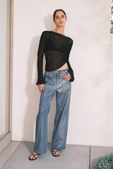 Significant Other Sabrina Metallic Jean