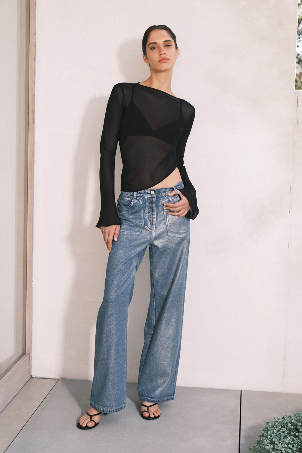 Significant Other Sabrina Metallic Jean