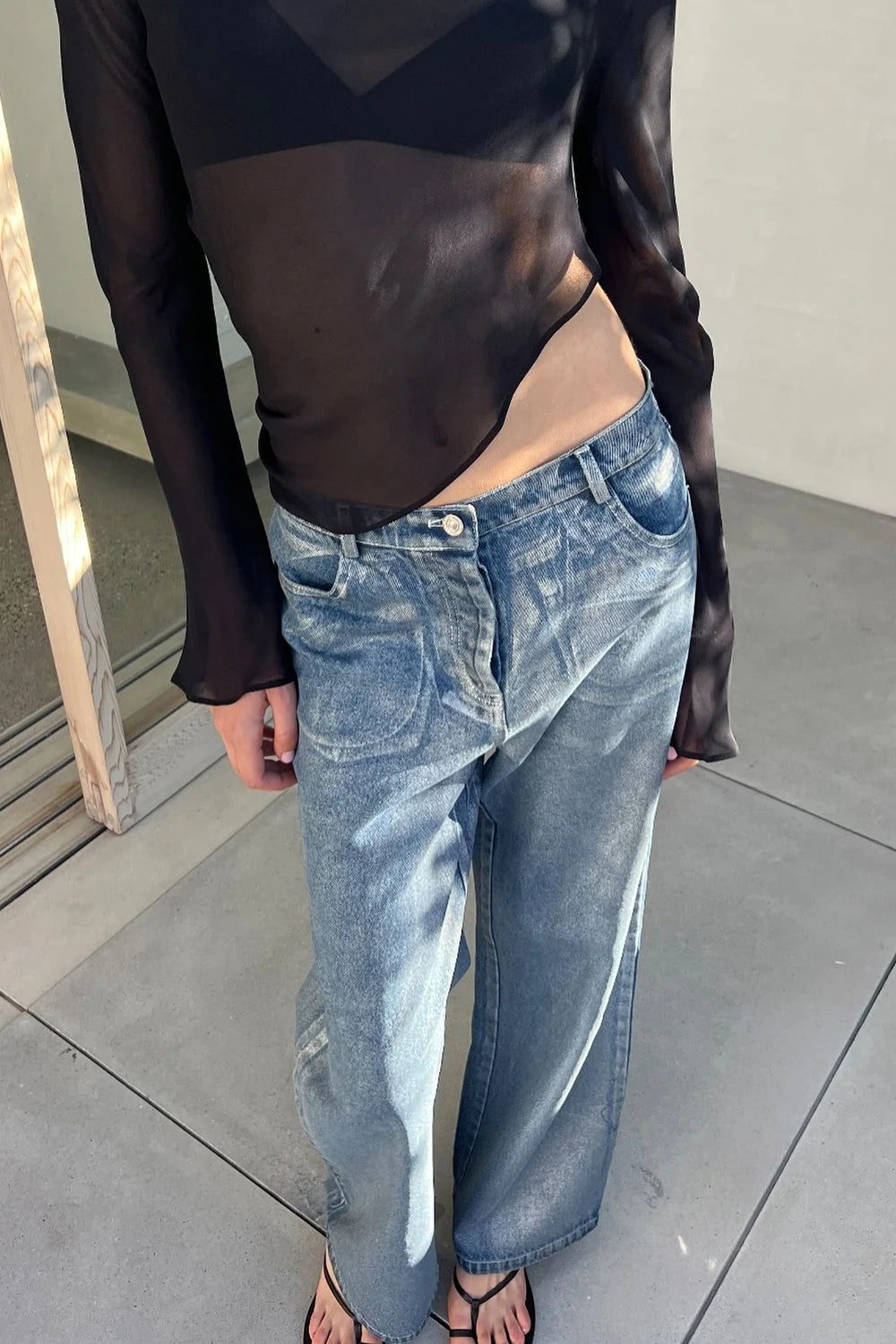 Significant Other Sabrina Metallic Jean