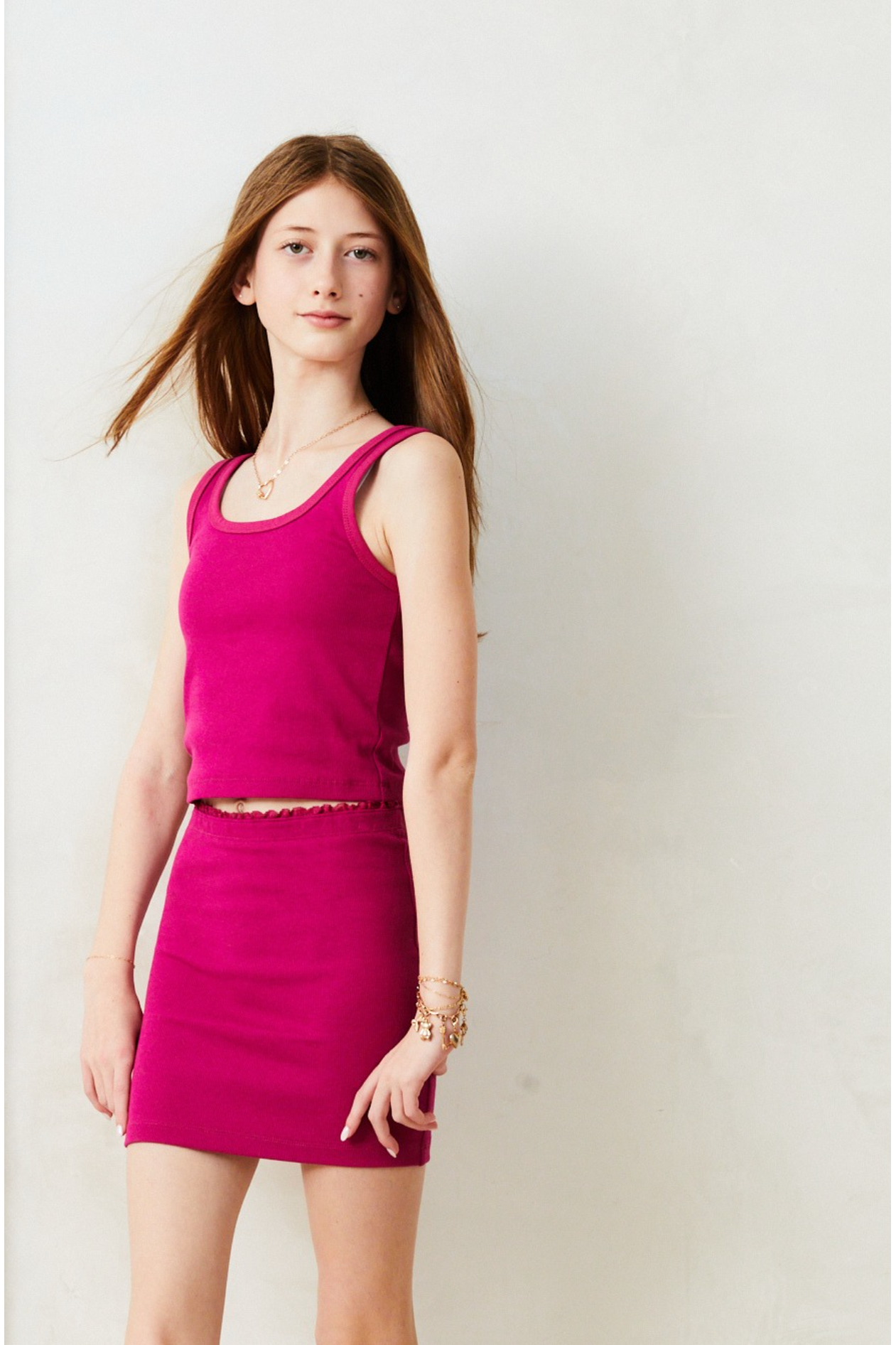 Harlow Rasberry Heart Cut Out Tank