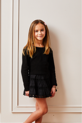Sofia Heart Bow Lace Mini - Black 25